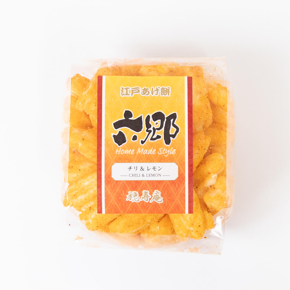 江戸あげ餅 六郷 チリ&レモン パッケージ